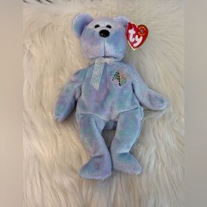 Ty Issy Hong Kong  Four Seasons Hotel Pastel Blue Bear Plush Toy